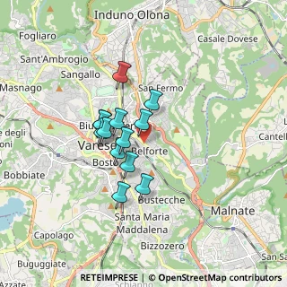 Mappa Via Podgora, 21100 Varese VA, Italia (1.23154)