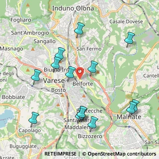 Mappa Via Podgora, 21100 Varese VA, Italia (2.28929)