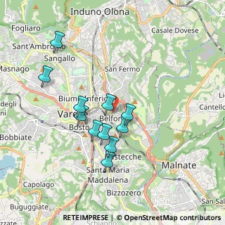 Mappa Via Monte Canin, 21100 Varese VA, Italia (1.6)