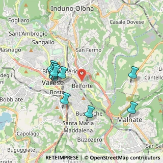 Mappa Via Monte Canin, 21100 Varese VA, Italia (1.83273)