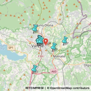 Mappa Via Monte Canin, 21100 Varese VA, Italia (2.21182)