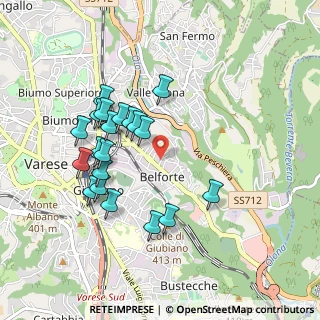 Mappa Via Monte Canin, 21100 Varese VA, Italia (0.8765)