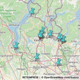 Mappa Via Monte Canin, 21100 Varese VA, Italia (13.33)
