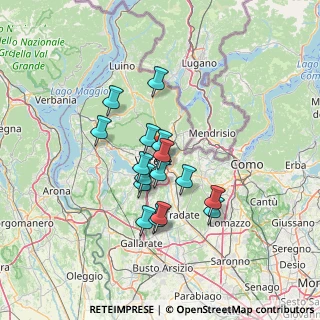 Mappa Via Monte Canin, 21100 Varese VA, Italia (10.66938)