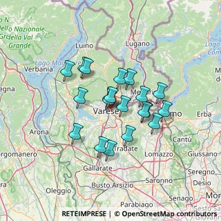 Mappa Via Monte Canin, 21100 Varese VA, Italia (10.4635)