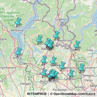 Mappa Via Monte Canin, 21100 Varese VA, Italia (16.105)