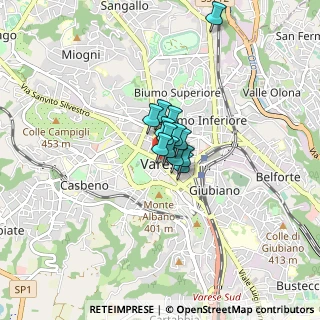Mappa Piazza del Podestà, 21100 Varese VA, Italia (0.35385)