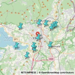 Mappa Via Gian Domenico Romagnosi, 21100 Varese VA, Italia (3.64083)