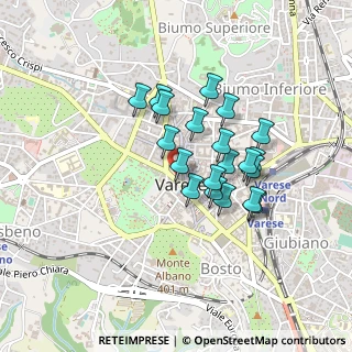 Mappa Via Gian Domenico Romagnosi, 21100 Varese VA, Italia (0.341)