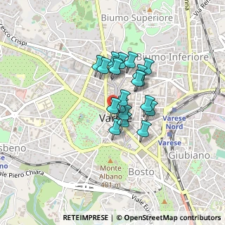 Mappa Piazza del Podestà, 21100 Varese VA, Italia (0.2815)