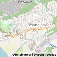 Kaart Cesana Brianza