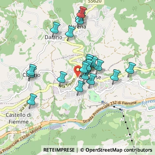 Mappa Via Val di Ronco, 38033 Cavalese TN, Italia (0.836)