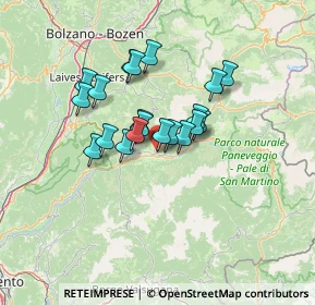 Mappa Via Vallusella, 38038 Tesero TN, Italia (9.8495)