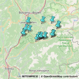 Mappa Via Fratelli Bronzetti, 38033 Cavalese TN, Italia (9.0385)