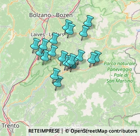 Mappa Via Fratelli Bronzetti, 38033 Cavalese TN, Italia (9.613)