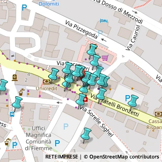 Mappa Via Cauriol, 38033 Cavalese TN, Italia (0.016)
