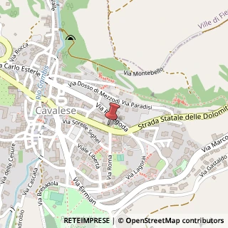 Mappa Via Fratelli Bronzetti, 45, 38033 Cavalese, Trento (Trentino-Alto Adige)