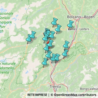 Mappa Via della Cooperazione, 38012 Predaia TN, Italia (9.511)
