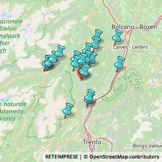 Mappa Via Pausa, 38012 Predaia TN, Italia (10.8165)