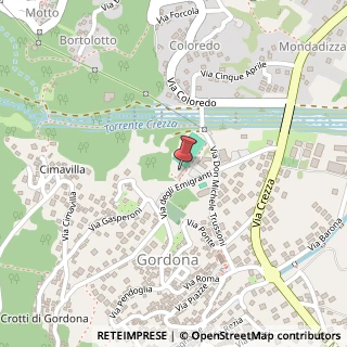 Mappa Via degli Emigranti, 16, 23020 Gordona, Sondrio (Lombardia)