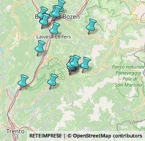 Mappa Via Paredon, 38033 Carano TN, Italia (14.37375)