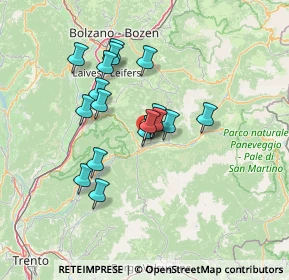 Mappa Via Paredon, 38033 Carano TN, Italia (11.20471)