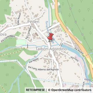 Mappa Via Andrea Brustolon, 18, 32027 Taibon BL, Italia, 32027 Taibon Agordino, Belluno (Veneto)