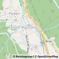 Mapa Taibon Agordino