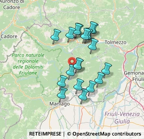 Mappa 33090 Tramonti di Sopra PN, Italia (11.508)