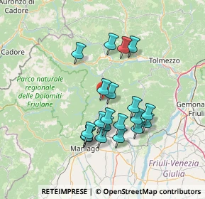 Mappa 33090 Tramonti di Sopra PN, Italia (12.172)