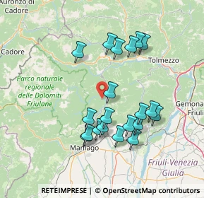 Mappa 33090 Tramonti di Sopra PN, Italia (13.5575)