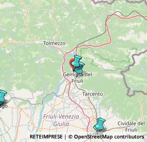 Mappa Via Venzone, 33013 Gemona del Friuli UD, Italia (34.46353)