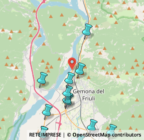 Mappa Via delle Roste, 33013 Gemona del Friuli UD, Italia (5.85688)