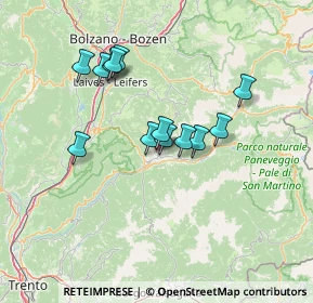Mappa 38033 VILLE DI FIEMME TN, Italia (11.32692)