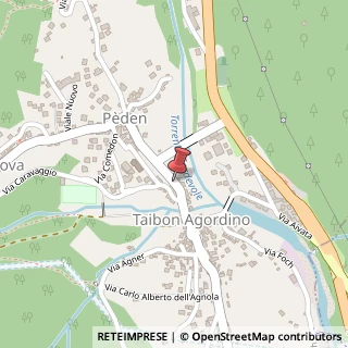 Mappa Via Andrea Brustolon,  30, 32027 Taibon Agordino, Belluno (Veneto)