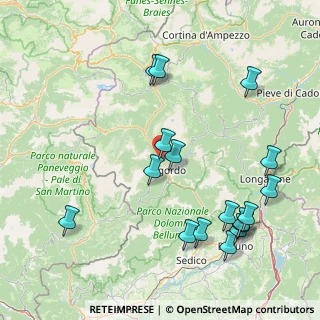 Mappa Via Andrea Brustolon, 32027 Taibon Agordino BL, Italia (18.62176)