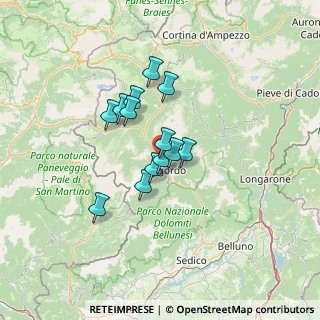 Mappa Via Andrea Brustolon, 32027 Taibon Agordino BL, Italia (9.13308)