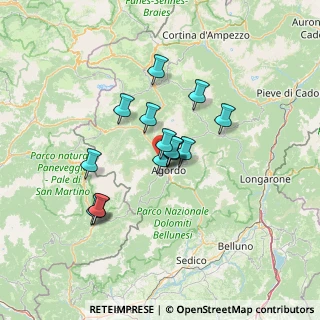 Mappa Via Andrea Brustolon, 32027 Taibon Agordino BL, Italia (10.018)