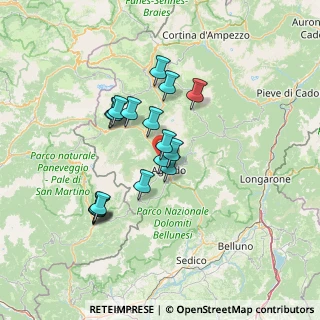 Mappa Via Andrea Brustolon, 32027 Taibon Agordino BL, Italia (11.25353)