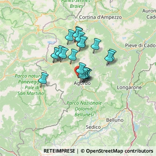 Mappa Via Andrea Brustolon, 32027 Taibon Agordino BL, Italia (10.2025)