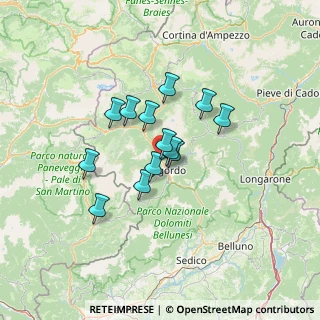 Mappa Via Andrea Brustolon, 32027 Taibon Agordino BL, Italia (9.46308)