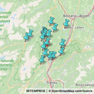Mappa Via dei Campi, 38012 Predaia TN, Italia (9.652)