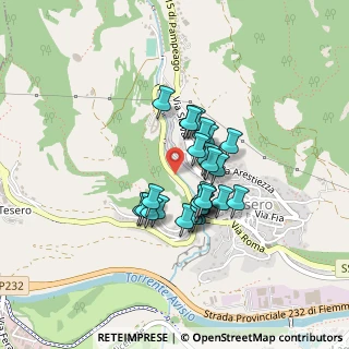 Mappa Via Mulini, 38038 Tesero TN, Italia (0.29286)