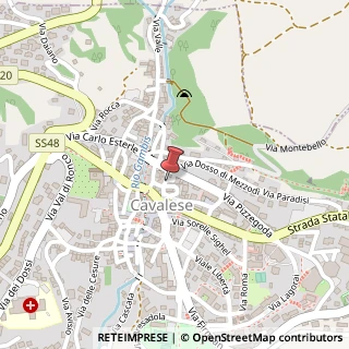 Mappa Via unterberger 14, 38033 Cavalese, Trento (Trentino-Alto Adige)