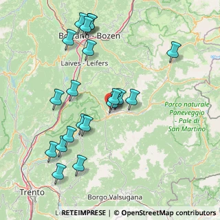 Mappa Via Salita al Doss, 38033 Carano TN, Italia (16.9245)