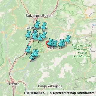 Mappa Via Salita al Doss, 38033 Carano TN, Italia (10.743)
