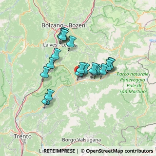 Mappa Via Salita al Doss, 38033 Carano TN, Italia (11.339)