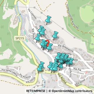 Mappa Via Stava, 38038 Tesero TN, Italia (0.225)