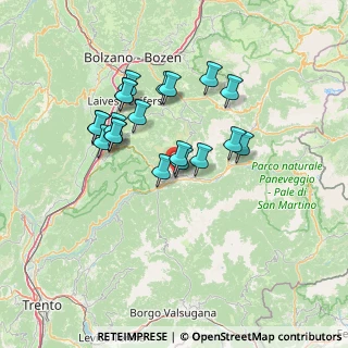 Mappa Via Revignana, 38033 Cavalese TN, Italia (11.9845)