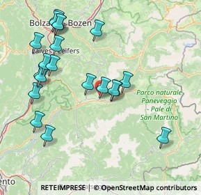 Mappa 38038 Tesero TN, Italia (16.9735)